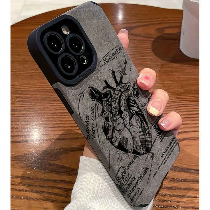 Heart Diagram Design Shock Proof Case For Iphone