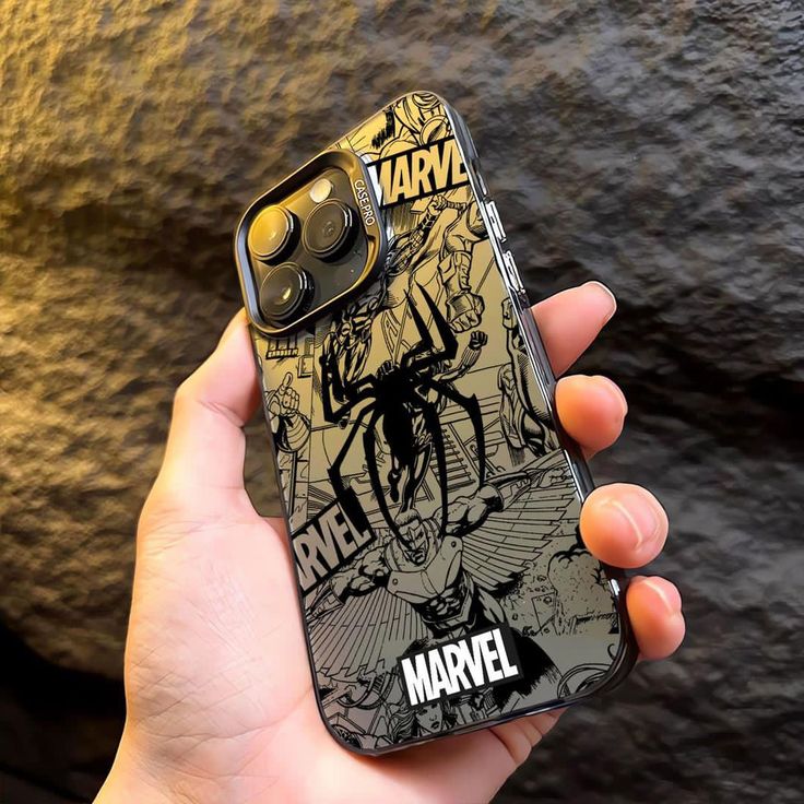Marvel Printed Design Case With Soft Corners For Iphone